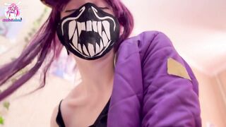 Akali K/DA POV sex and blowjob League of Legends cosplay