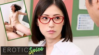 Deviante Cute Japanese wife cheats with her teacher colleague and gets a wet creamy pussy creampie