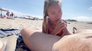 Hot Monika Fox Licking Balls And Suck Dick on Public Beach With Cum Swallow