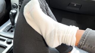 Latina's Roadside Fun: Socks and Sucking