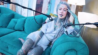 Tattoo Model Pornstar Anuskatzz talks about passion ASMR Youtube channel: ASMRkatz SFW inked hippie