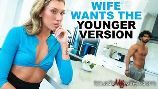 Kinky Wife Lets Hubby's Stepson Creampie Her in Front of Him - TouchMyWife -