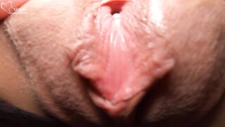 EXTREME CLOSE UP FUCK with DEEP CREAMPIE - Dripping Cum in Pantie