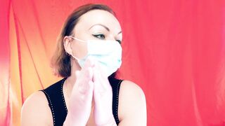 ASMR with nitrile gloves and snaps - Arya Grander