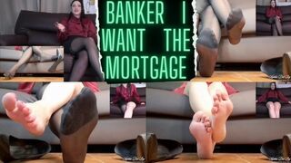 BANKER GIVE ME THE MORTGAGE! foot fetish (eng) (preview- link on video)