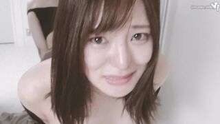 Masturbating in front of the mirror♡Japanese Amateur Hentai Sex