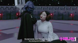 CUM WARS: Master YODA fucks Princess Leia