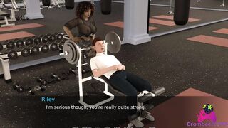 Slave U E12 - Riley Facesits me while I workout in the Gym