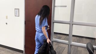 Creepy Doctor Convinces Young Asian Medical Intern to Fuck to Get Ahead