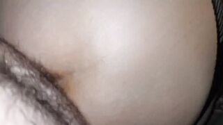 Handcuffed hairy anal sex