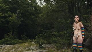 Clothespin Zipper, Blowjob and Fucking - Outside in the Woods (Public)