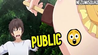 ????Teen Caught Masturbating With Ice Cream in Public - Hentai????