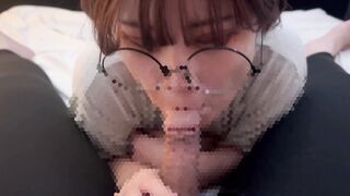 テクニシャンな彼女のフェラチオで精液をたっぷり絞りとっちゃう♡ cum im mouth blowjob