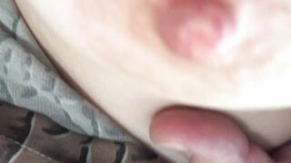 Okay, I'm pissing in a jar if you lick my pussy after that. Licking and fucking meaty pussy. Closeup