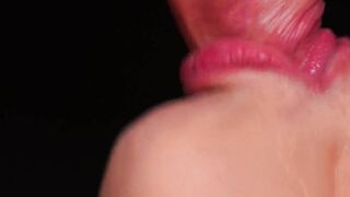 CLOSE UP: Best Milking BLOWJOB in your LIFE, All Cum in Mouth, Sloppy Sucking Dick ASMR