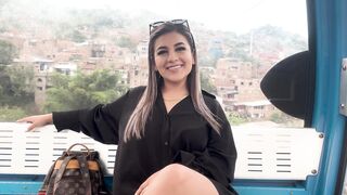 Outdoor Blowjob & Ride to my Stepbrother's Best Friend while riding the cable car in my city!