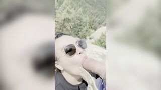 Sucking and Fucking Camping in Colorado with my teenage Colombian Girlfriend