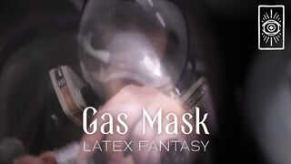 Gas Mask Latex Fantasy - Intense Femdom POV JOI