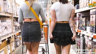 Public Lesbians Caught Flashing at a Busy Home Improvement Store!