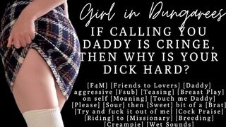 ASMR | Slut calls you Daddy till you fuck her | Bratty sub cums on your cock