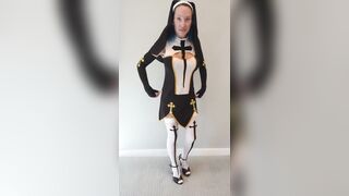 Nun Stella Cosplay Costume Try On #shorties