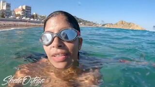 SEX ON THE BEACH, INSIDE WATER WITH A FAN - SHEILA ORTEGA