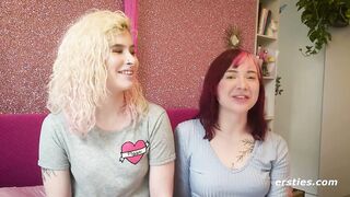 Ersties- Cute Redhead Gives Blonde Babe Lesbian Pleasures