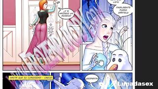 Girl fucked her friend's best friend - Frozen Parody 3 Comic Porno