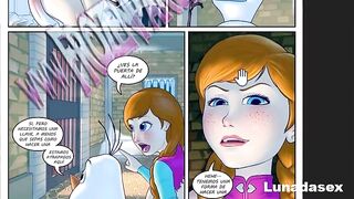 Girl fucked her friend's best friend - Frozen Parody 3 Comic Porno