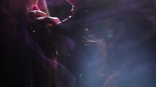 ????4K Nebular blowjob. Mystic, under the stars and moon, dreamy and passionate sex