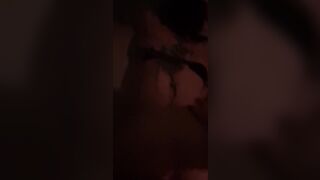 Big booty goth slut fucked doggy after date pov