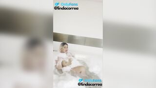 LATINA WITH BIG ASS AND TITS DOES MASTURBATION SHOW IN JACUZZI