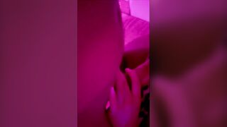 POV - Masturbating front Friend, Can't Resist and becomes a Blowjob