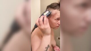 shaving my head