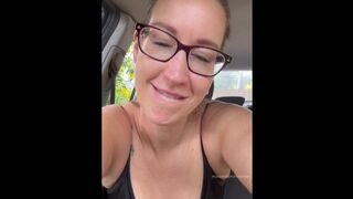 Masturbating, fingering & tasting my pussy juices in my car until I orgasm