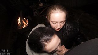 Homeless Girls Blow Me Near the Fire on a Cold Night