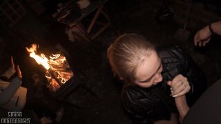 Homeless Girls Blow Me Near the Fire on a Cold Night