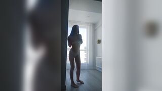 hot girl dancing in front of the camera.