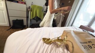 COMPLETE GIRLFRIEND EXPERIENCE : Creating an outfit for a wedding