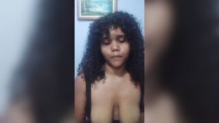 Ebony princess masturbates when she is bored