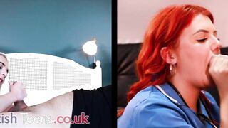 The Big British Blowjob Race - Jasmine Brooks vs Ellie Shou