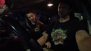 Hot redhead milf wants to trade road head for ride home from concert