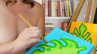 Naked Painting Livestream Clip