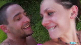 Outdoor anal sex on a meadow is what this farm chick s all about