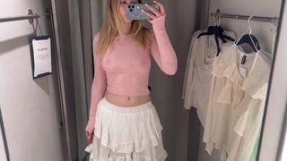 transparent tops try on haul at the mall see through clothes