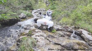 Fluffy fun at the stream