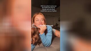 Teen's cute pussy on Instagram live