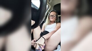 Risky Car Masturbation