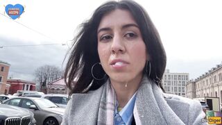 Fuck me right now and cum on my face in public - I want everyone to see me covered in cum! - Cumwalk