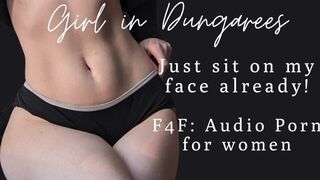 F4F | ASMR Audio Porn for women | Sit on my FUCKING FACE already!